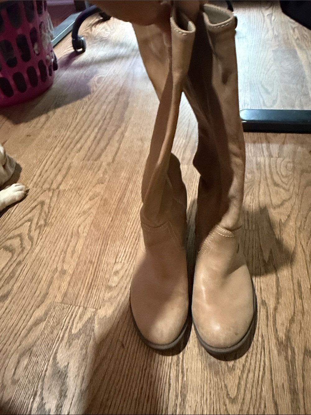 Women's Tall Tan Pull-On Boots
